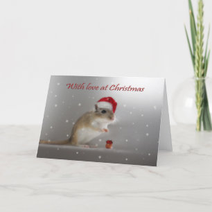 Cartão De Festividades Com Amor No Natal