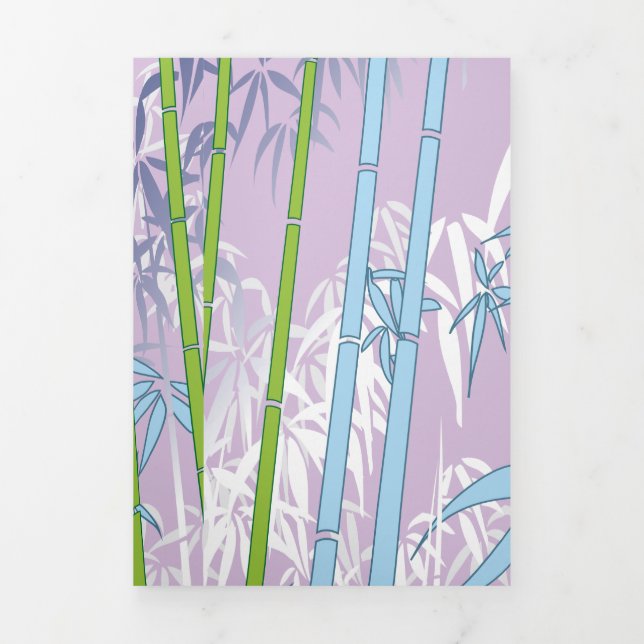 Cartão De Festividades Com Dobra Tripla Bambu (Cobrir)