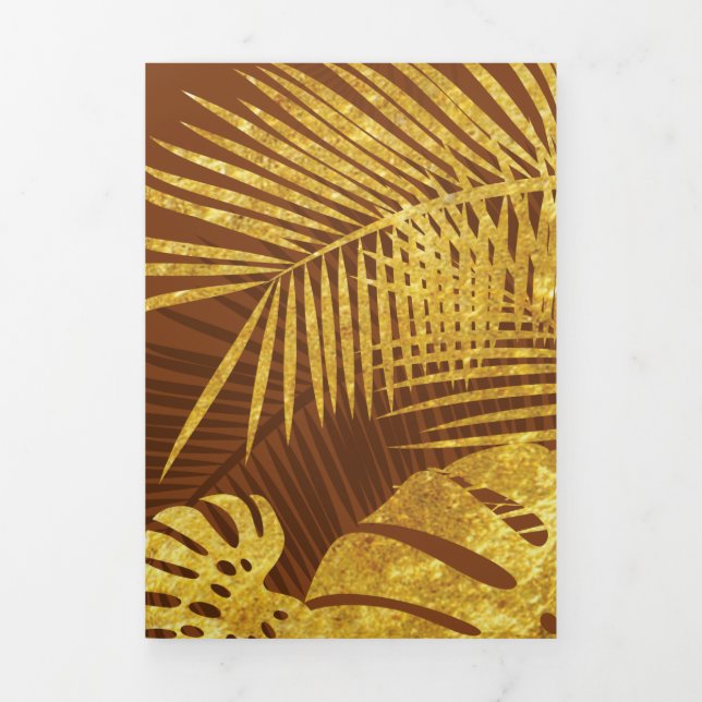 Cartão De Festividades Com Dobra Tripla Folhas 13 (Cobrir)