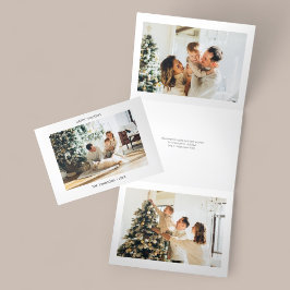 Cartão De Festividades Com Dobra Tripla Foto minimalista sobre feriados felizes