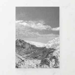 Cartão De Festividades Com Dobra Tripla Montanhas (montagem fotográfica) 3