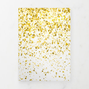 Cartão De Festividades Com Dobra Tripla Padrão de gradiente de brilho 1