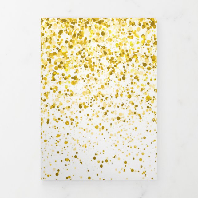 Cartão De Festividades Com Dobra Tripla Padrão de gradiente de brilho 1 (Cobrir)