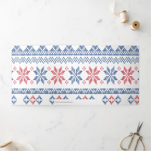 Cartão De Festividades Com Dobra Tripla Padrão de Motifs Simples 6