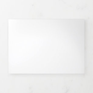 Cartão De Festividades Com Dobra Tripla Personalizado, elegante, moderno & minimalista