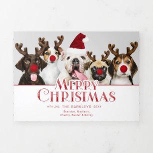 Cartão De Festividades Com Dobra Tripla Tipografia Feliz Natal   Foto   Pontos