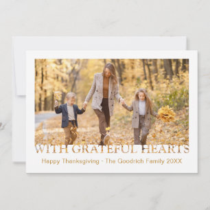 Cartão De Festividades Com Grateful Heart Photo Greeting Card