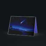 Cartão De Festividades Com-met Shooting Star<br><div class="desc">Blue night Skies Stars</div>