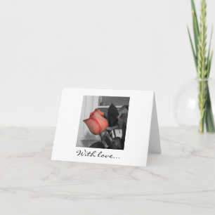 Cartão De Festividades Com o Love Notecard