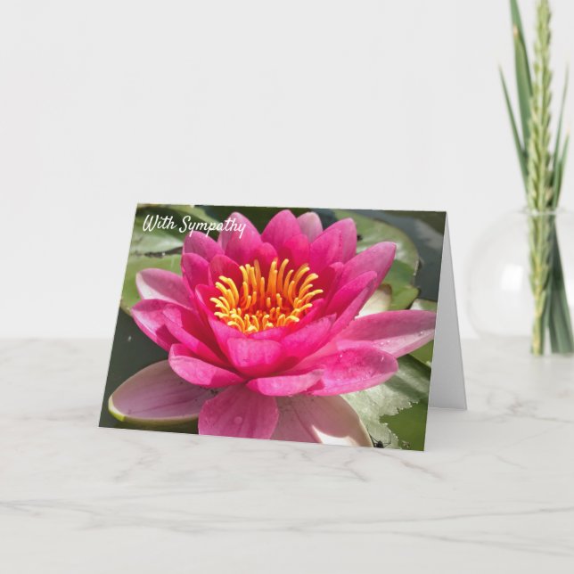 Cartão De Festividades Com Simpatia - Água Floral Lily (Frente)