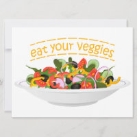 Coma seus vegetais Cite salada fresca misturar tig