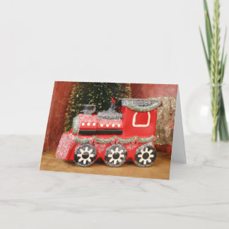 Cartão De Festividades Comboio de Natal Festivo