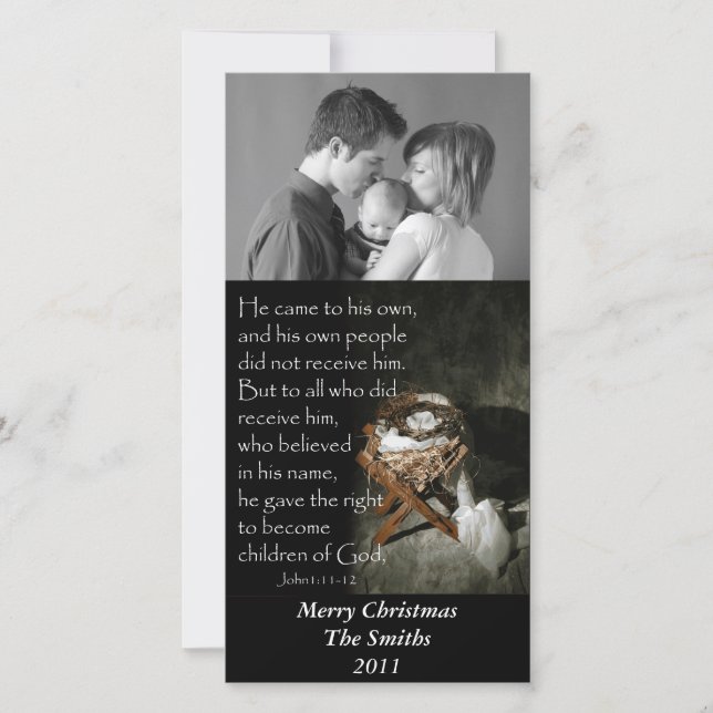 Cartão De Festividades Comedoiro e coroa de espinhos… (Frente)