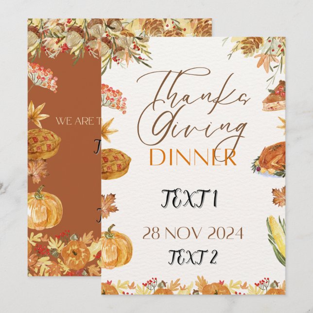 Cartão De Festividades Comemoração da União (Frente/Verso)