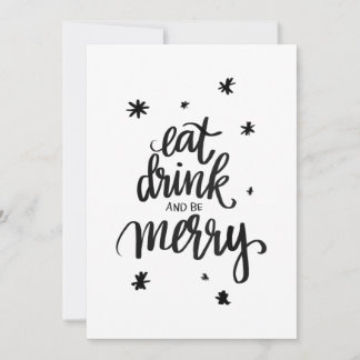 Cartão De Festividades comer beber e ser feliz Karte
