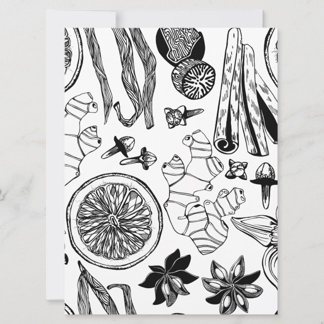 Cartão De Festividades "Comidas e pratos italianos mais populares" (Frente)