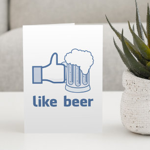 Cartão De Festividades Como Cerveja
