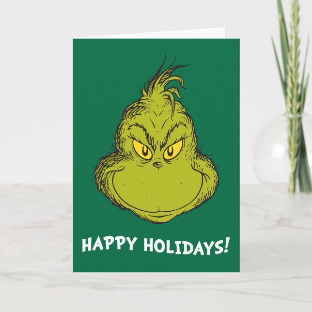 Cartão De Festividades Como o Grinch Roubou o Natal Clássico Grinch (Frente)