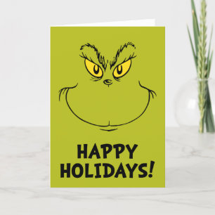 Cartão De Festividades Como o Rosto do Grinch Roubou o Natal