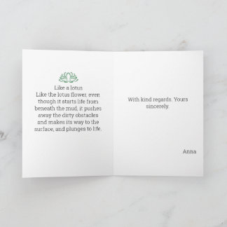 Cartão De Festividades Como um presente personalizado de pintura de aquar