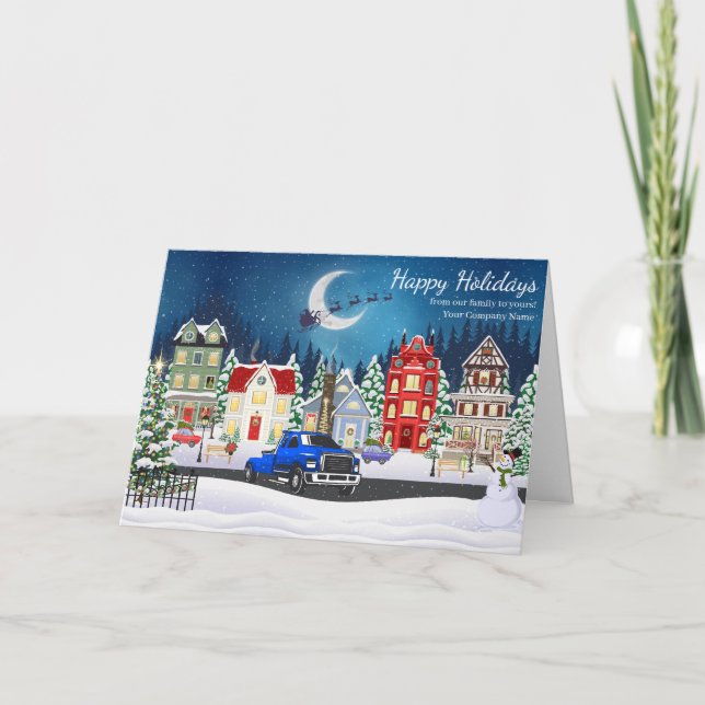 Cartão De Festividades Companhia de Aluguer Profissional (Frente)