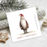 Cartão De Festividades Companhia de Natal Minimalista do Papai Noel<br><div class="desc">Surpreenda e traga alegria aos próximos e torne a celebração inesquecível. Para mais personalização,  clique no link "personalizar mais" e use nossa ferramenta design para modificar esse modelo.</div>