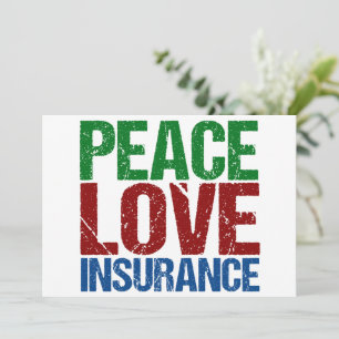 Cartão De Festividades Companhia de Seguros Paz Amor