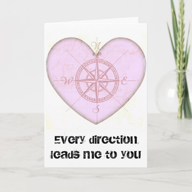 Cartão De Festividades Compass Cardíaco (Frente)
