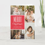 Cartão De Festividades Completely Custom Holiday 4 Photo Collage<br><div class="desc">Send your holiday greetings in style with this 4-Photo Holiday card featuring a photo collage of your favorite photos.</div>