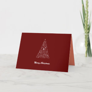 Cartão De Festividades Composição das Estrelas de Árvore de Natal de Bord