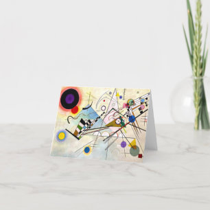 Cartão De Festividades Composição Kandinsky 8