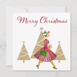 Cartão De Festividades compra de Natal de 1950