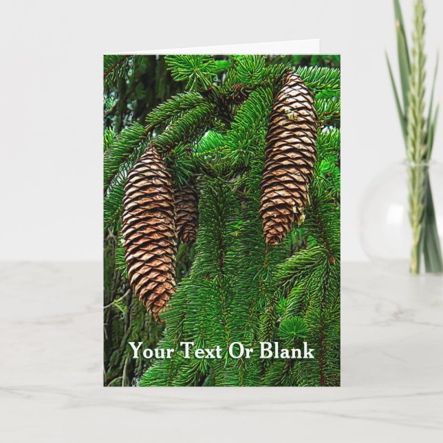 Cartão De Festividades Cones E Agulhas (Frente)