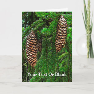 Cartão De Festividades Cones E Agulhas