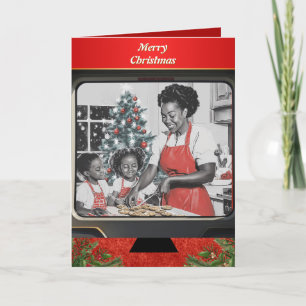 Cartão De Festividades Confeitaria de Natal retrô