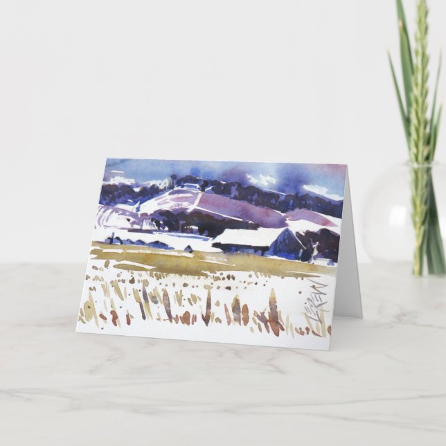 Cartão De Festividades Congelamento Rápido de Natal (Frente)