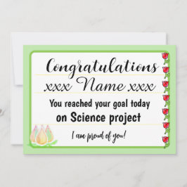 Cartão De Festividades Congratulations Fantastic Effort Today Card