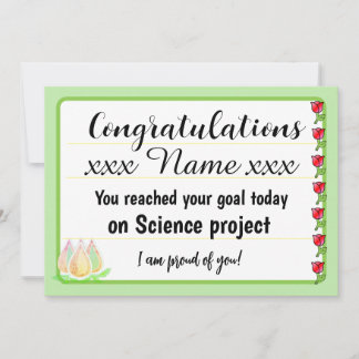 Cartão De Festividades Congratulations Fantastic Effort Today Card