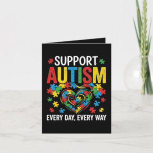 Cartão De Festividades Conscientização do autismo