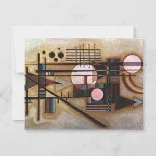 Cartão De Festividades Construção Suavizada de Kandinsky