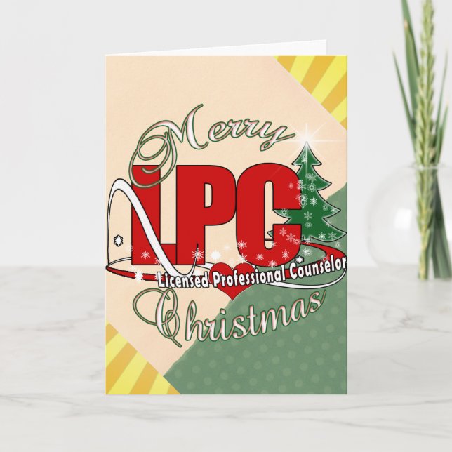 Cartão De Festividades Consultor profissional licenciado de NATAL LPC (Frente)