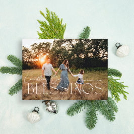 Cartão De Festividades Contando nossas bênçãos