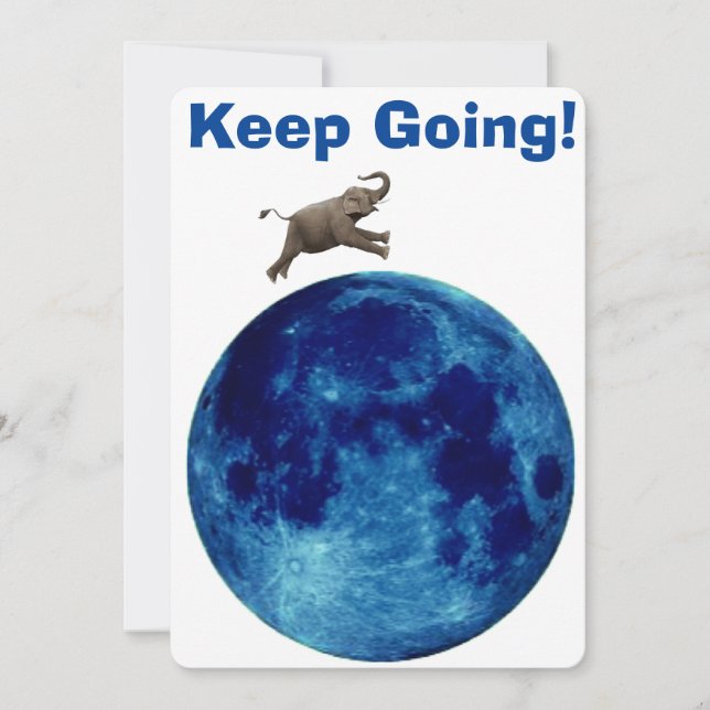 Cartão De Festividades Continue Indo Para O Notecard (Frente)