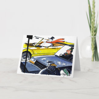 Cartão De Festividades Convertible Snow Man