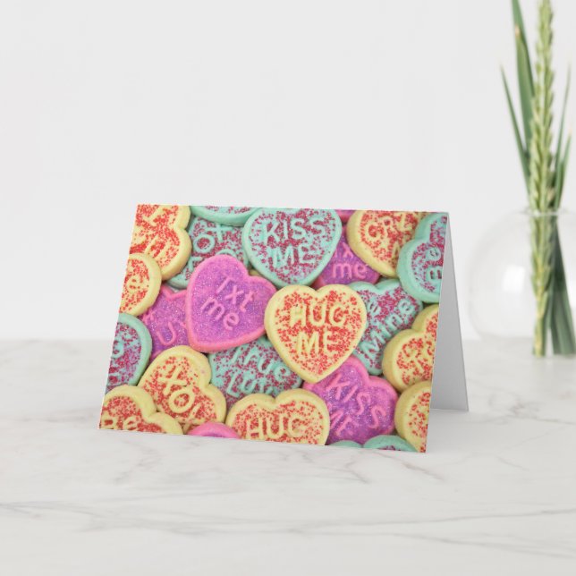 Cartão De Festividades Cookies de namorados (Frente)