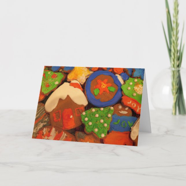 Cartão De Festividades Cookies de pão de fosco (Frente)