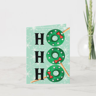 Cartão De Festividades Cookies Engraçados Ho Ho Ho Ho