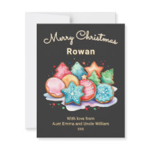 Cookies Festivos Forçados Personalizados Feliz Nat