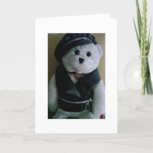 CARTÃO DE FESTIVIDADES "COOL BIKER BEAR" CHRISTMAS