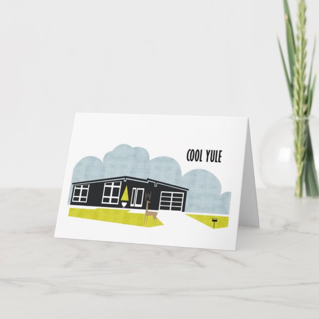 Cartão De Festividades Cool Yule (Frente)